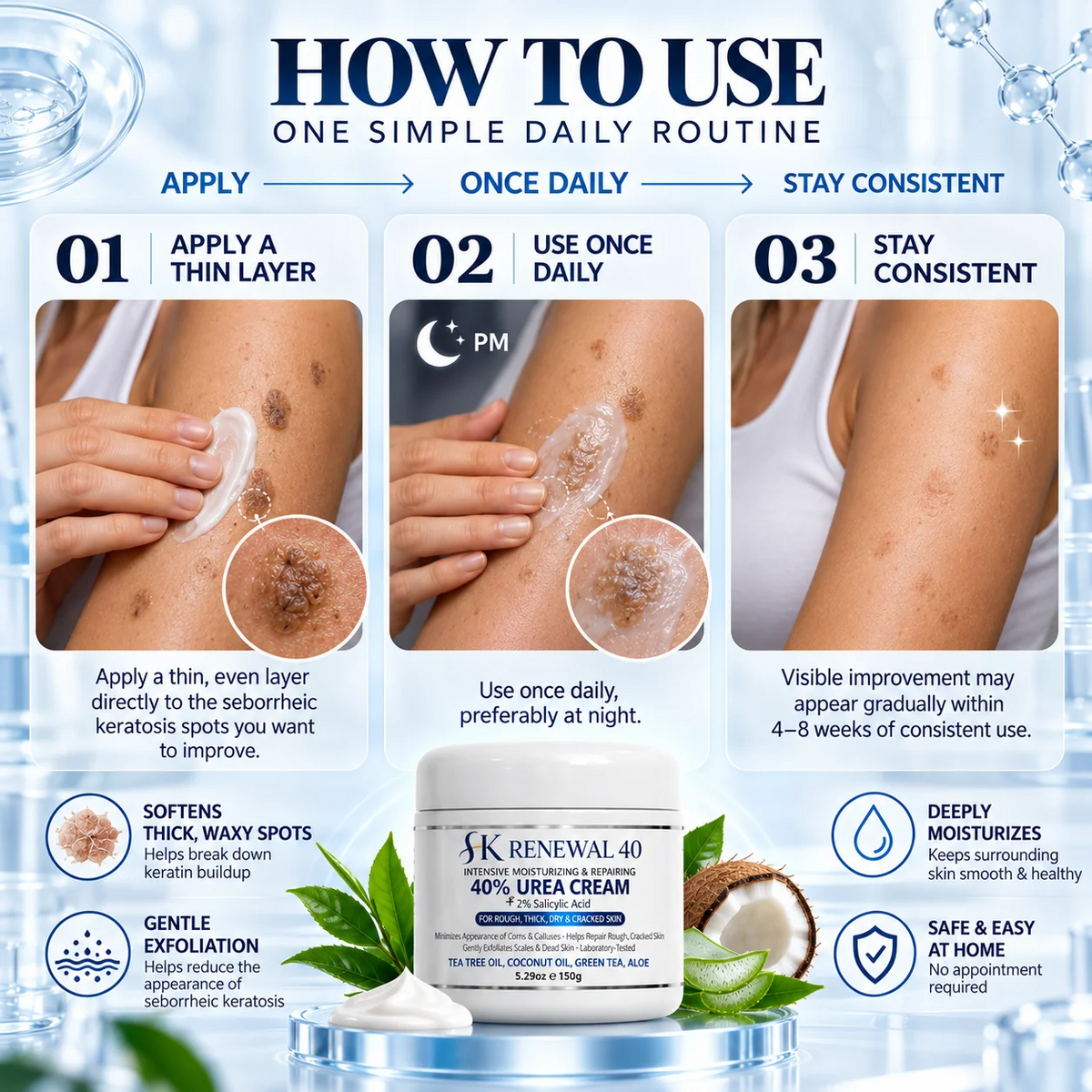 Advanced Keratolytic Cream For Rough, Raised Seborrheic Keratoses